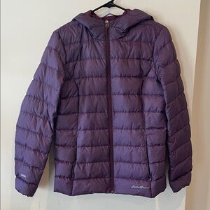 Eddie Bauer Women's Purple Puffer Jacket
